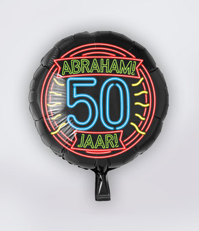 Folieballon 50 jaar Abraham