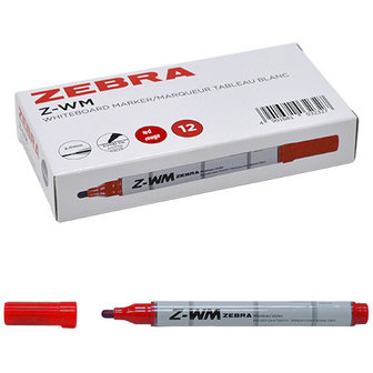 Whiteboardmarkers Z-WM rood 2mm
